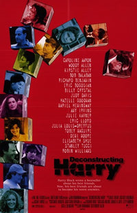 Deconstructing Harry Movie Poster Print showcasing Woody Allen's film.