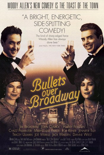 Bullets Over Broadway Movie Poster Print showcasing theatrical artwork.