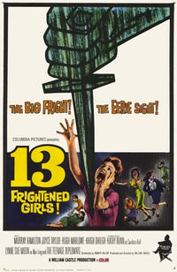 13 Frightened Girls movie poster print showcasing suspense and intrigue.