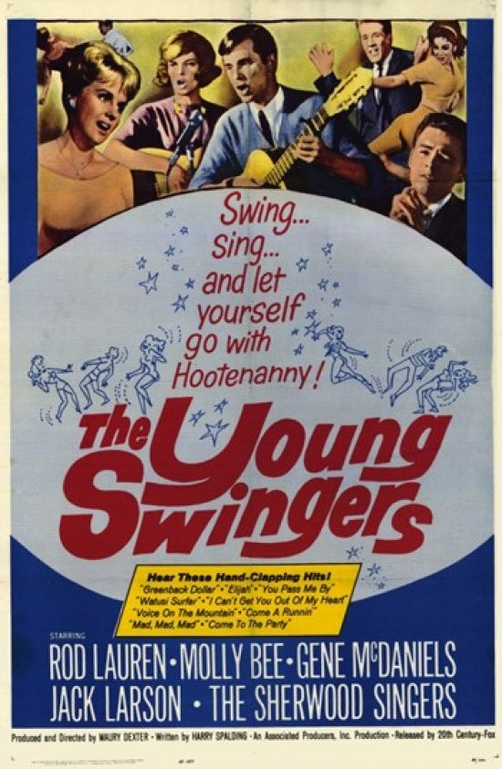 The Young Swingers Movie Poster Print showcasing vibrant colors and design.