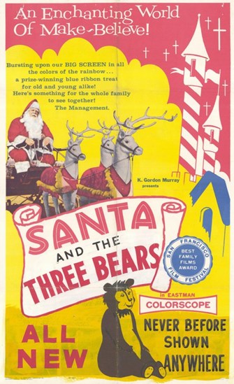 Santa Claus movie poster print showcasing festive holiday spirit.