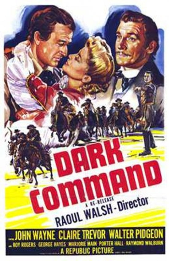 Dark Command Movie Poster showcasing classic film art.