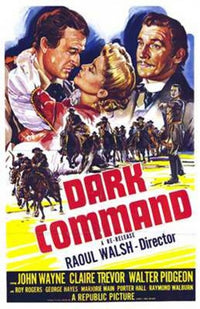 Dark Command Movie Poster showcasing classic film art.