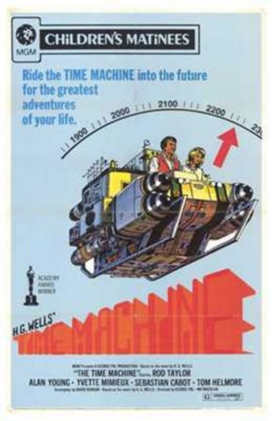 The Time Machine Movie Poster showcasing classic sci-fi artwork.
