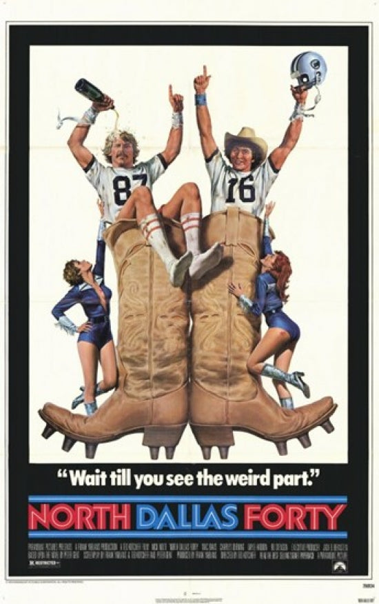 North Dallas Forty Movie Poster Print showcasing classic sports cinema.