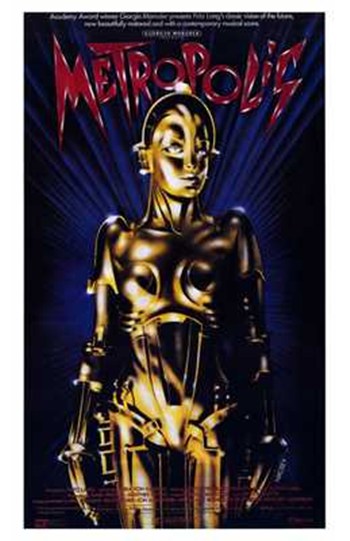 Metropolis Movie Poster featuring iconic science fiction imagery.