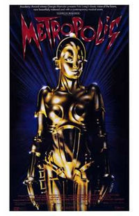 Metropolis Movie Poster featuring iconic science fiction imagery.