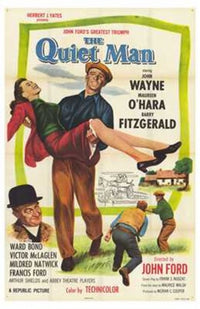 The Quiet Man Movie Poster Print showcasing classic cinema art.