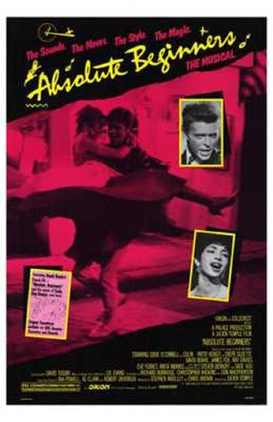 Absolute Beginners Movie Poster Print showcasing the 1986 film's vibrant style.