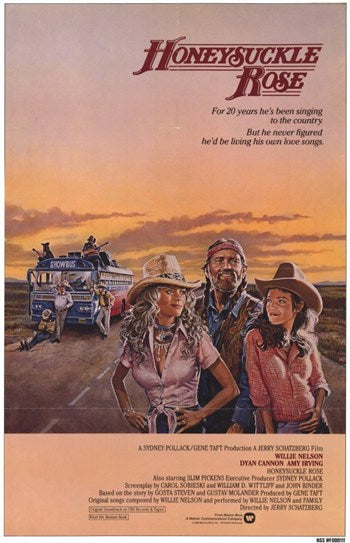 Honeysuckle Rose Movie Poster Print featuring classic film imagery.