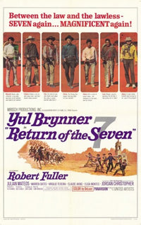 Return of the Seven Movie Poster Print showcasing classic western adventure.