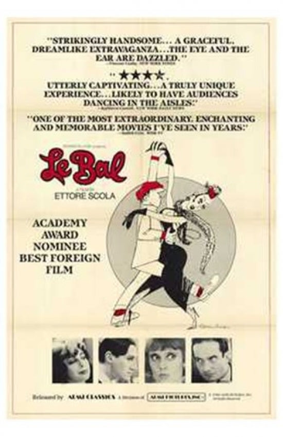 Le Bal Movie Poster Print showcasing elegant movie artwork.