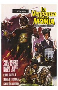 Mummy's Revenge Movie Poster featuring classic horror design