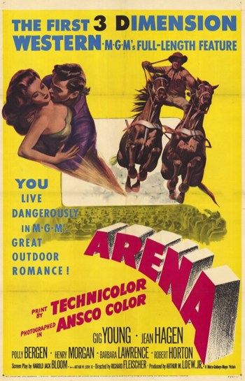 Arena Movie Poster Print showcasing vibrant colors and dynamic visuals.