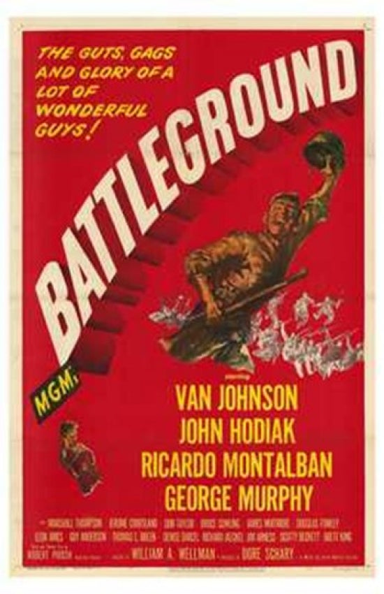 Battleground Movie Poster Print showcasing intense cinematic action.