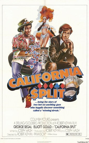 California Split Movie Poster Print showcasing classic film art.