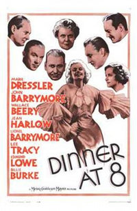 Dinner At Eight Movie Poster Print showcasing classic cinema art.
