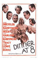 Dinner At Eight Movie Poster Print showcasing classic cinema art.