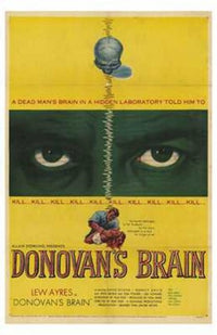 Donovan's Brain Movie Poster Print showcasing classic film art.