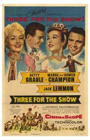 Three for the Show Movie Poster Print showcasing classic cinema art.