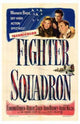 Fighter Squadron Movie Poster Print featuring aerial combat imagery.
