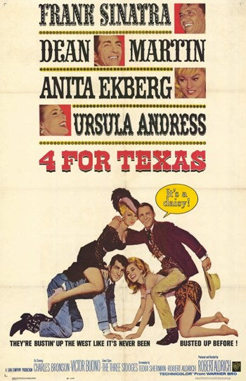 Four for Texas Movie Poster Print showcasing cinematic adventure.