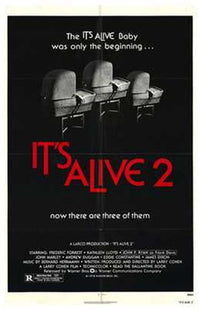 It's Alive 2 Movie Poster Art Print showcasing horror film art.