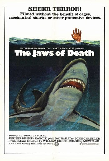 The Jaws of Death Movie Poster Print showcasing classic horror art.