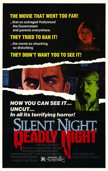Silent Night Deadly Night Movie Poster Print showcasing horror art