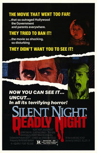 Silent Night Deadly Night Movie Poster Print showcasing horror art