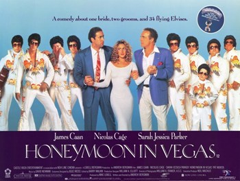 Honeymoon in Vegas Movie Poster - 11x17, vibrant comedy decor