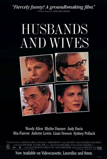 Husbands and Wives movie poster print showcasing relational dynamics.