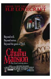Cthulhu Mansion Movie Poster Print featuring haunting artwork