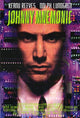 Johnny Mnemonic Movie Poster Print showcasing a futuristic cyberpunk theme.