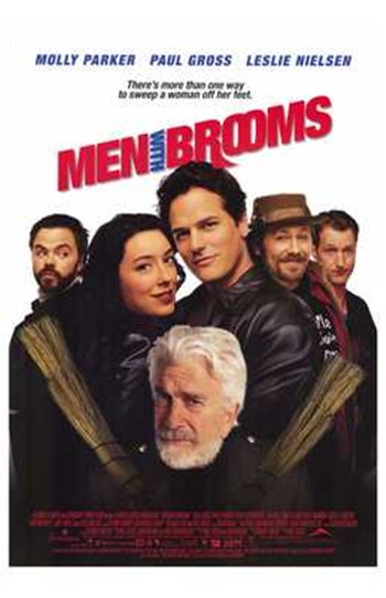 Men with Brooms Movie Poster Print showcasing vibrant colors and design.