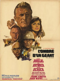 Cast a Giant Shadow Movie Poster Print featuring classic cinematic design.