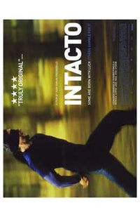 Intacto Movie Poster Print showing suspenseful imagery.