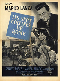 Seven Hills of Rome Movie Poster Print showcasing iconic Roman landscapes.