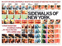 Sidewalks of New York Movie Poster Print showcasing vibrant urban scenes.
