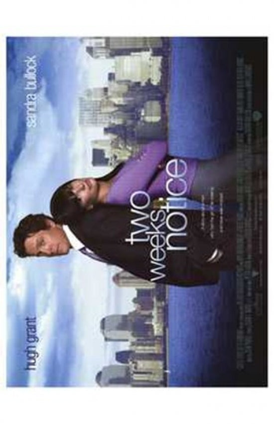 Two Weeks Notice Movie Poster Print showcasing a romantic comedy theme.