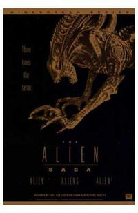 Alien Saga Movie Poster Print showcasing iconic imagery from the franchise.