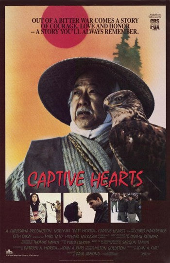 Captive Hearts Movie Poster Print showcasing romance and drama