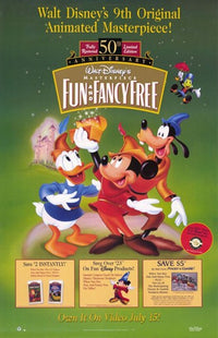 Fun and Fancy Free Movie Poster Print featuring vibrant Disney animation.