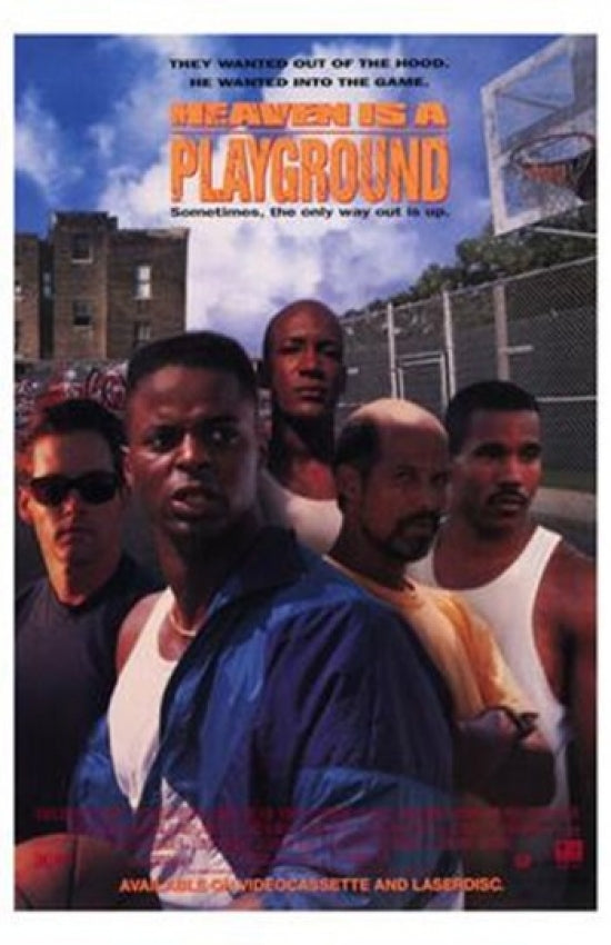 Heaven is a Playground Movie Poster Print showcasing urban basketball culture.