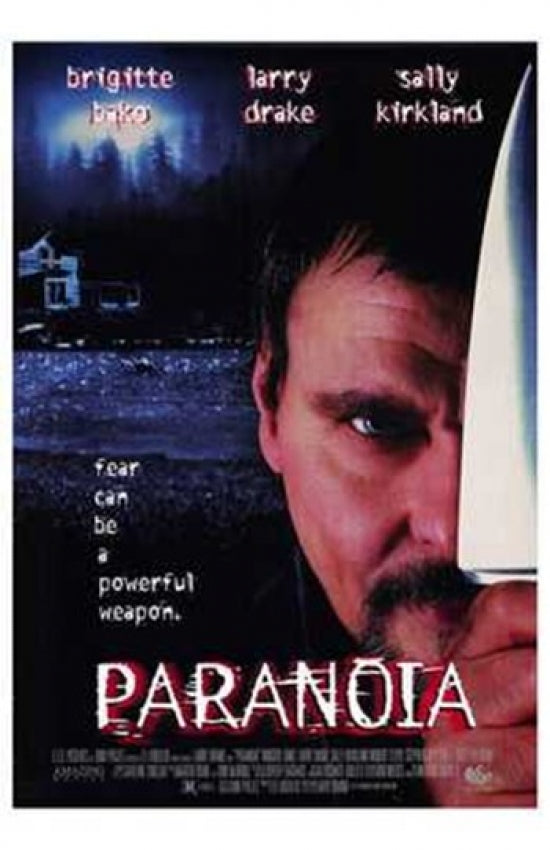 Paranoia Movie Poster showcasing suspenseful film artwork.