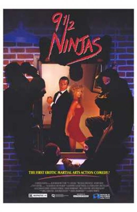 9 1-2 Ninjas Movie Poster Print featuring action-packed scenes
