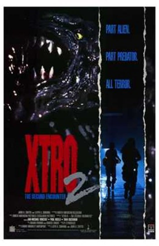 Xtro II: The Second Encounter Movie Poster featuring sci-fi art.