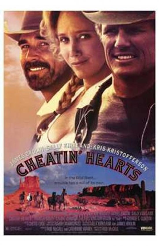 Cheatin' Hearts Movie Poster showcasing classic film art.
