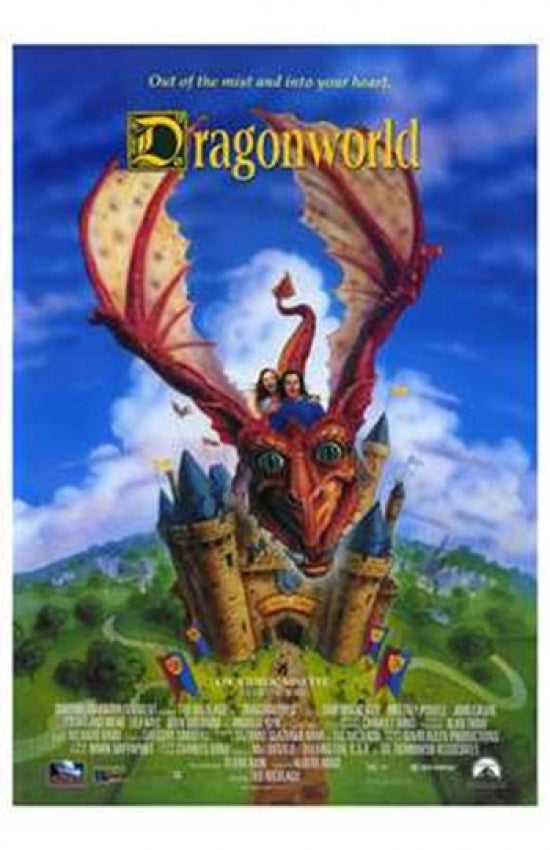 Dragonworld Movie Poster Print showcasing fantasy artwork.