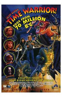Josh Kirby Time Warrior Movie Poster Print featuring vibrant colors and dynamic imagery.